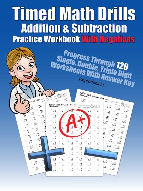 Timed Math Drills: With Negatives